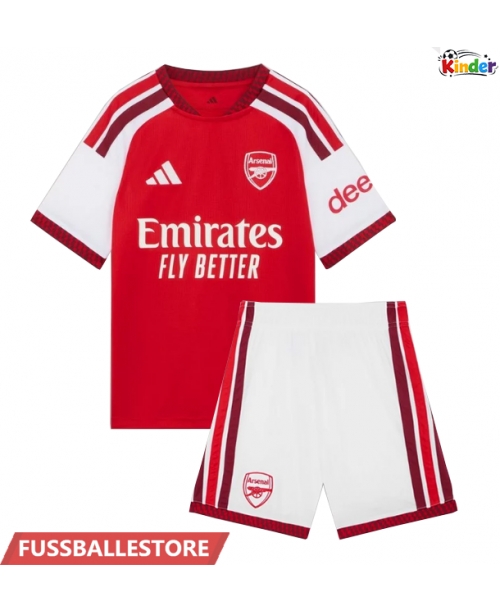 Günstige Arsenal Bruno Guimaraes #39 Heimtrikotsatz Kinder 2026-27 Kurzarm (+ Kurze Hosen)